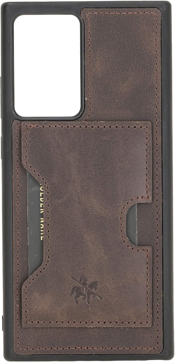 Venito Florence Leather Wallet Phone Case Compatible with Samsung Galaxy Note 20 Ultra (6.9 inch) - Extra Secure with RFID Blocking - Detachable Phone Wallet (Coffee Brown)