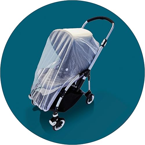 Miniatura 4 de La mosquitera original con cordón para cochecitos, asientos de automóvil, moisés y transportadores, protección de malla ultra fina contra mosquitos,