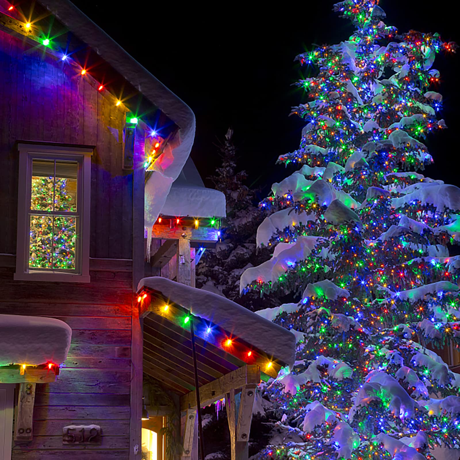 Zuske Bunte LED Lichterkette Außen 15m, 25 G40 Bunte Glühbirnen, mit Stecker, IP65 wasserdicht, für Weihnachten Erntedankfest Geburtstag Party Garten Terrasse Balkon Hochzeit