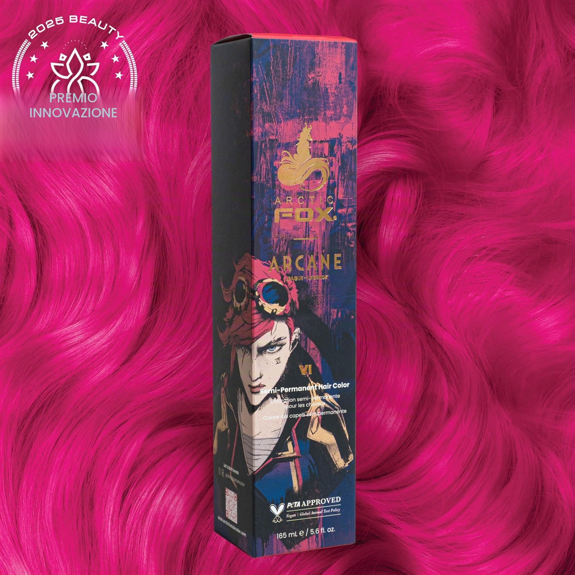 Arctic Fox x Arcane League of Legends Tintura per capelli semi permanente, vegana e cruelty free (165,7 ml, VI)