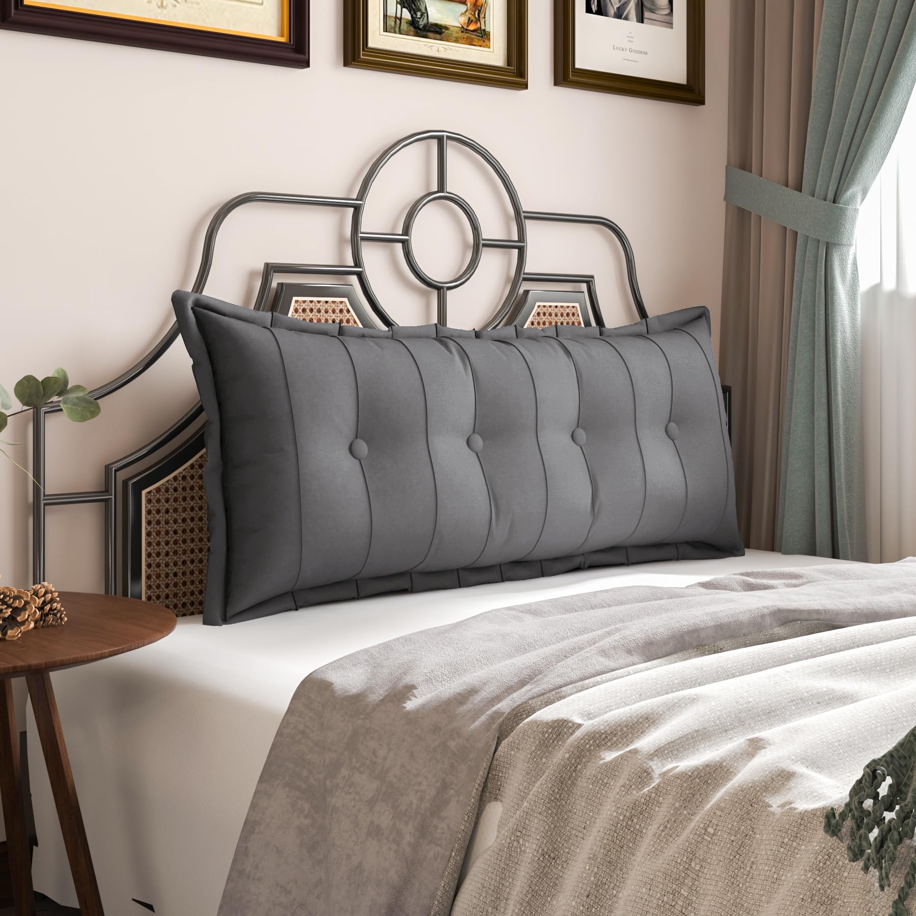 VERCART Large Bolster Headboard Pillow Daybed Pillows Bed Rest Reading Pillow Bed Headboard Pillow Backrest Positioning Support Pillow with Durable