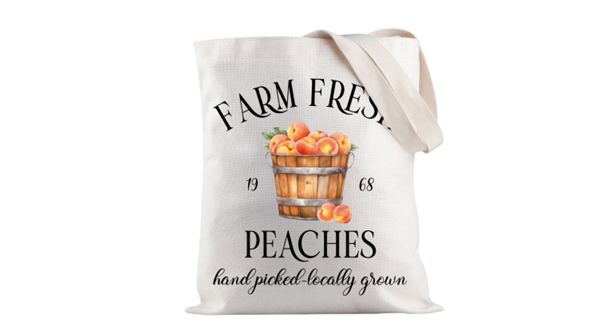 Bolsa Tote Peach Farm Fresh miniatura 7