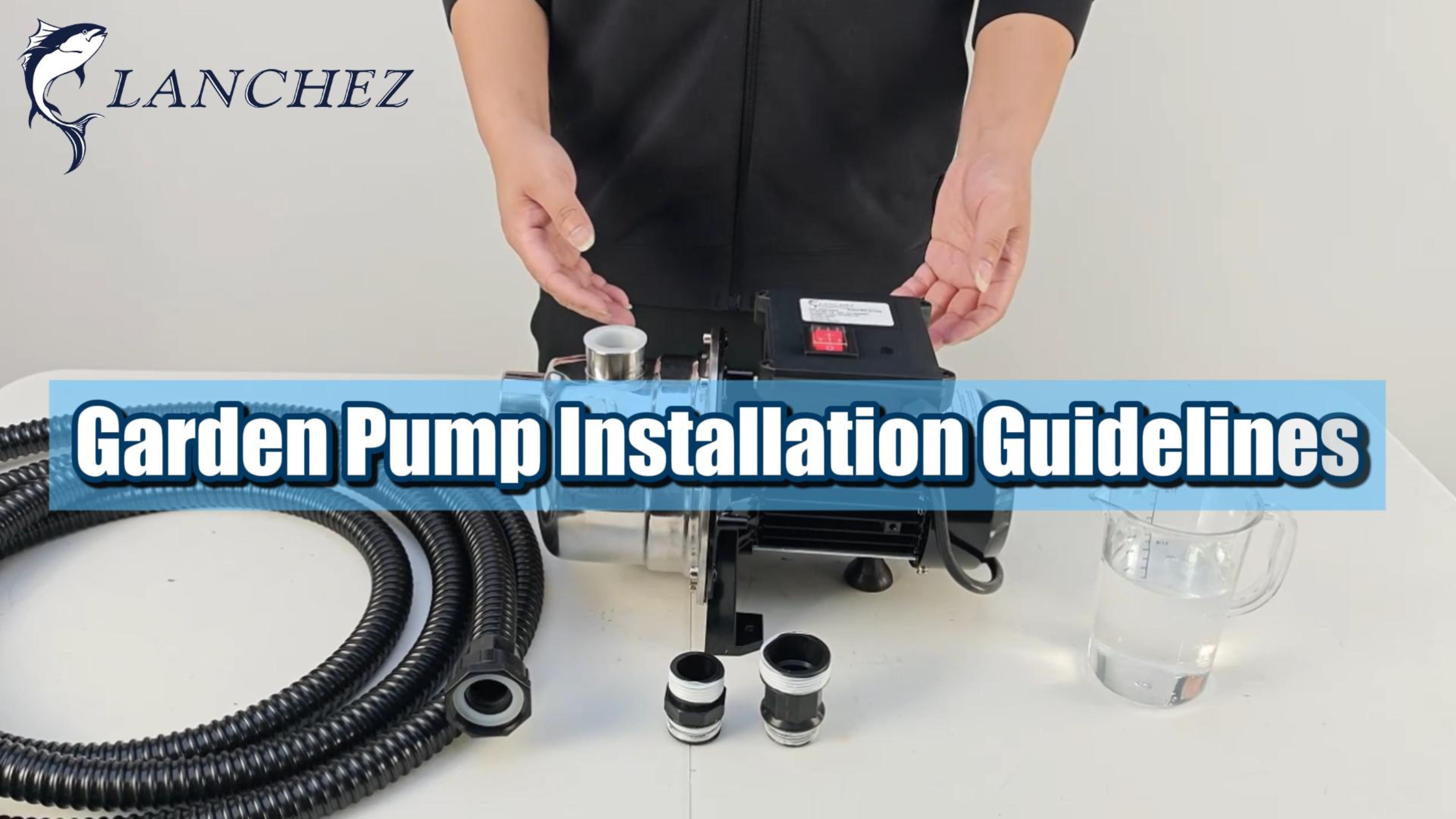 LANCHEZ 1/2 HP Portable Shallow Well Garden Pump, 1200 GPH