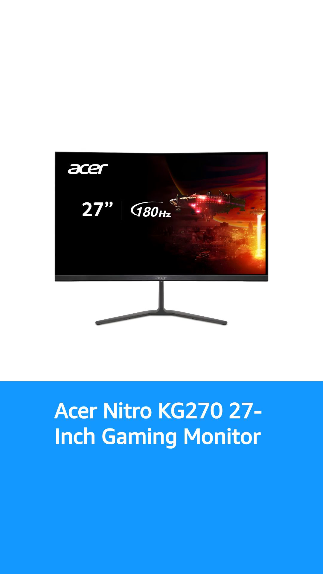 Acer Nitro KG270 M5biip 27-in Full HD 1920 x 1080 PC Gaming IPS