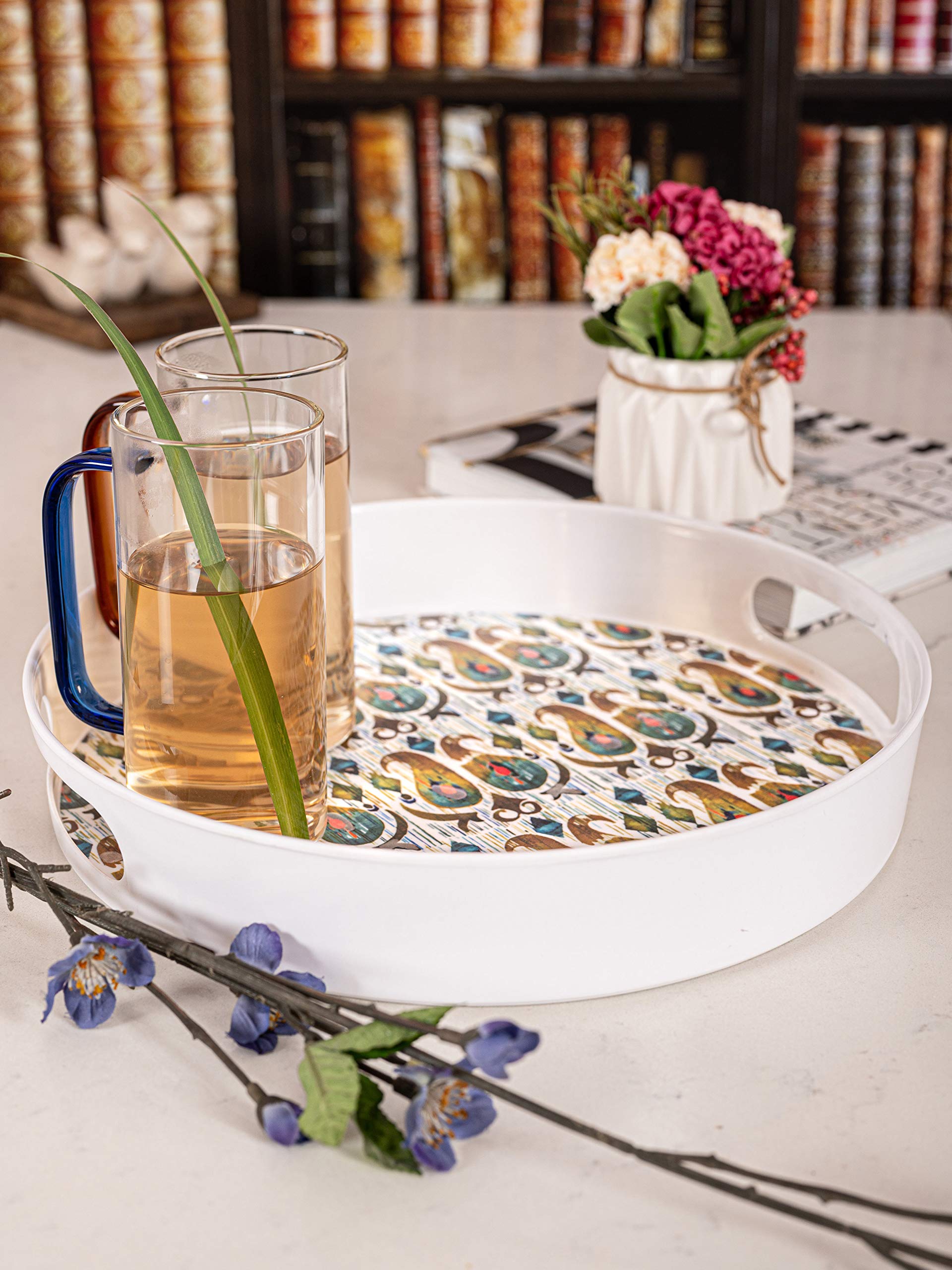 Goodhomes Melamine Round Serving Tray, MT237 (B08WKBQF3M) Amazon Price History, Amazon Price Tracker