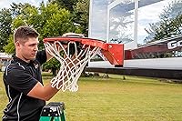 Vista 14 de Goalrilla El bloqueador de llantas de baloncesto protege tu aro con un sistema de bloqueo, color negro