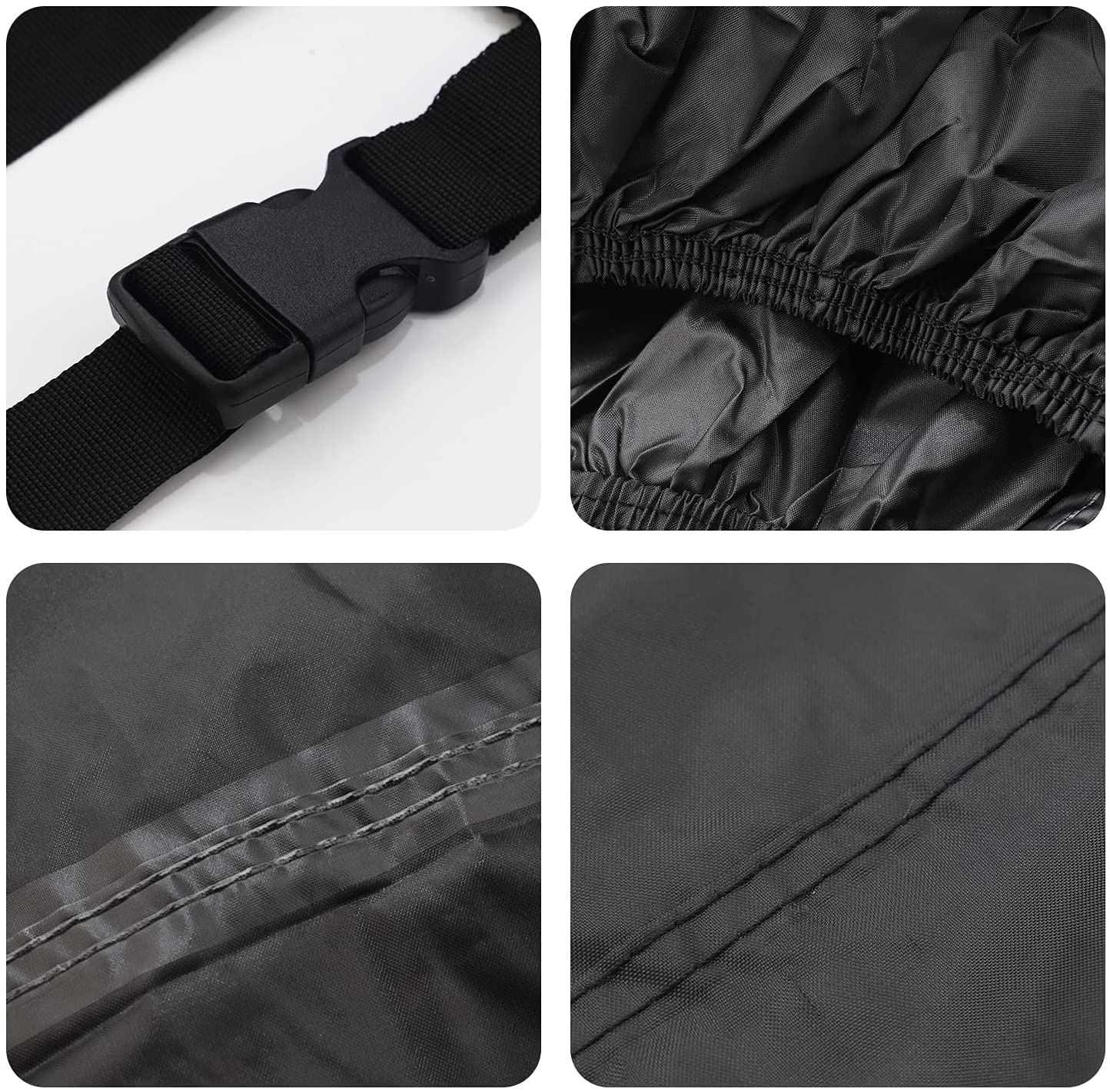 XYZCTEM Funda Impermeable 600D para Scooter, Color Negro, con Movilidad asistida (48 Pulgadas de Longitud)