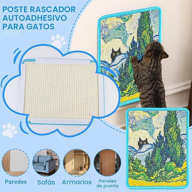 Foto 5 de 8 de Rascador Gato Sofa, Rascadores de Gatos, Protector Arañazo Sofás 30 cm