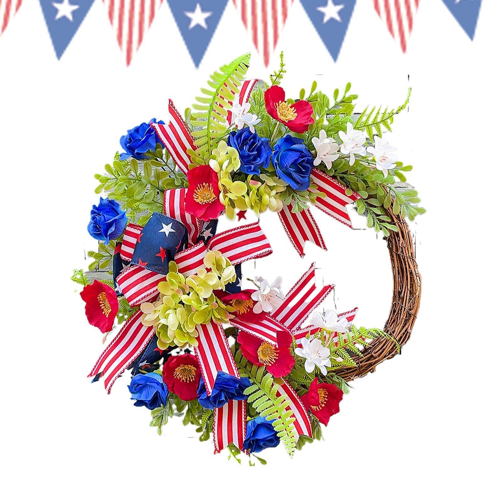Guirlande bleu blanc rouge patriotique de 250° pour décoration de fête et maison