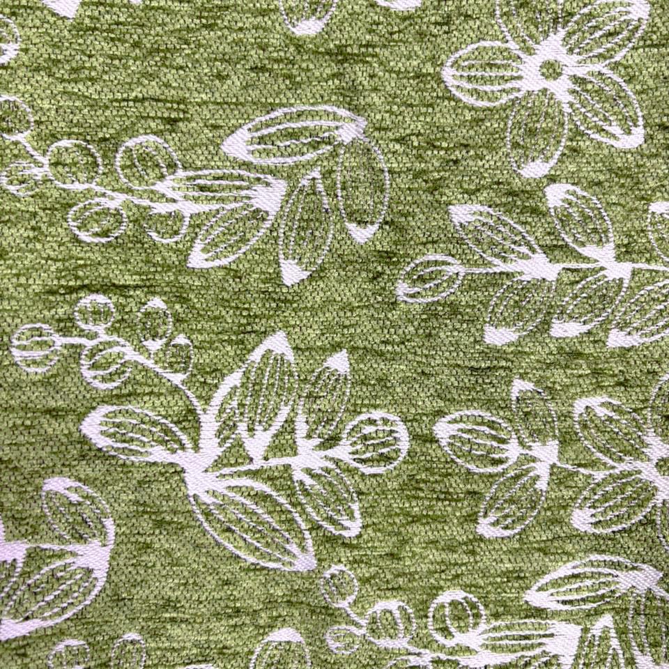 Image of STITCHNEST Woven Table Runner 13x60 Inches | Green Floral Design | Tassel Finish | Modern Dining Table Decor