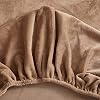 Velvet Fitted Sheet with 11.8Deep Pocket, Shaggy Fuzzy Ultra Soft Sheet with Pillowcases, Winter Warm Elastic Bottom Fitted Sheet200x220cm79x87, Coffee