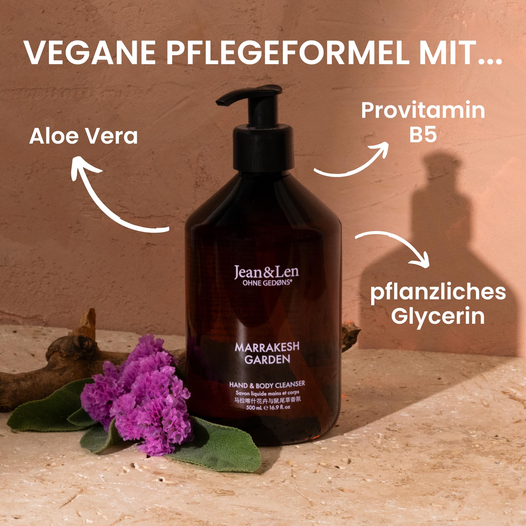 Jean & Len Hand and Body Cleanser Marrakech Garden - Image 3