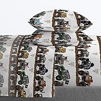 Vista 5 de Jay franco Juego de ropa de cama Queen de 5 piezas de Monster Jam Tracks incluye edredón y sábanas con Grave Digger y Megalodon de microfibra suave