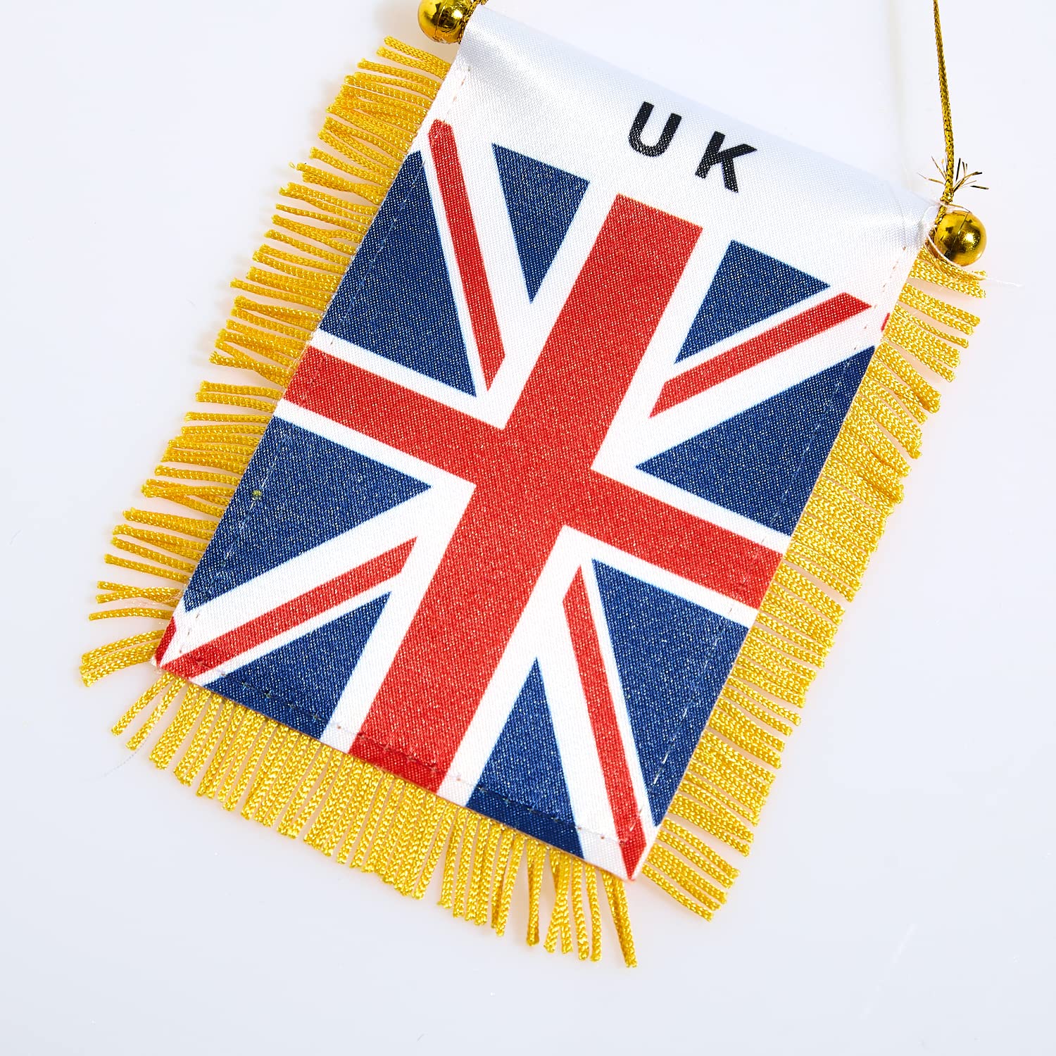 CANTENDO 2 Pack UK United Kingdom Window Hanging Flag,Mini British