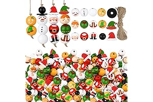 Suzile Christmas Snowman Wooden Bead
