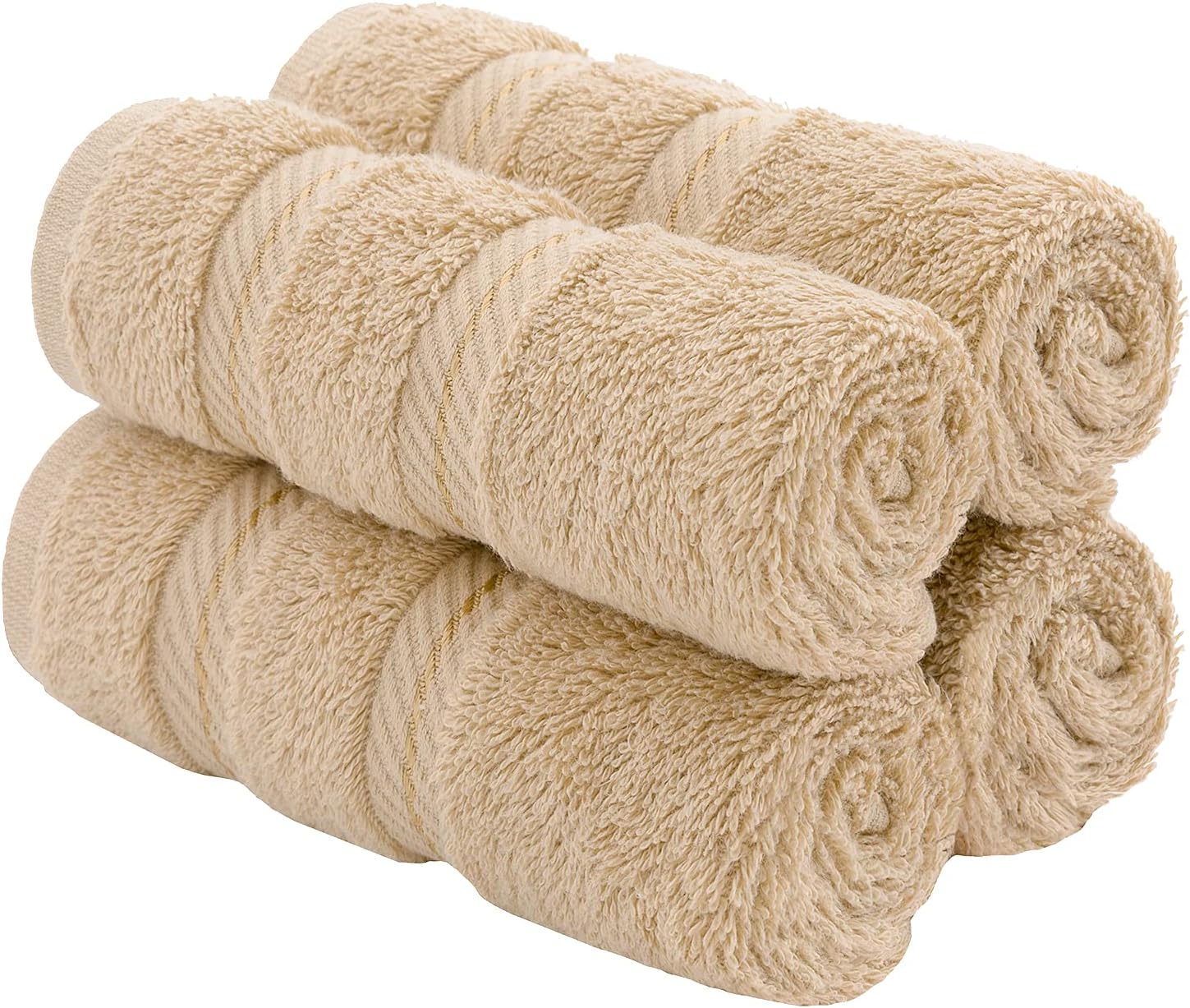 American Soft Linen Washcloths for Bathroom, 100 Turkish