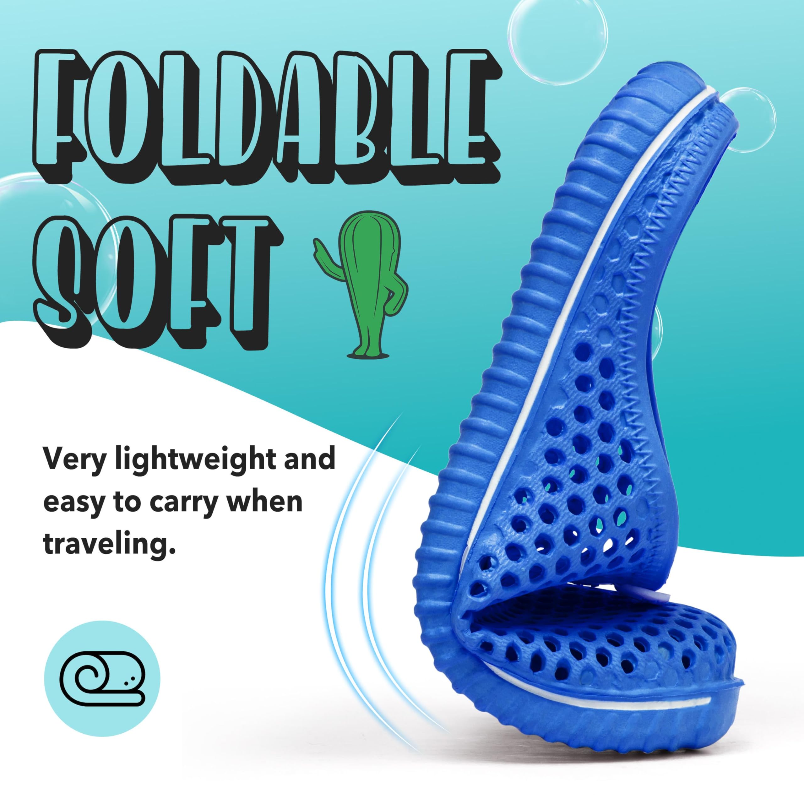 SAGUARO Uomo Donna Spiaggia Traspirante Pantofole Leggero Flessibile Estate Sandali Anti-scivoloso Unisex Clogs Piscina Slippers 36-45EU