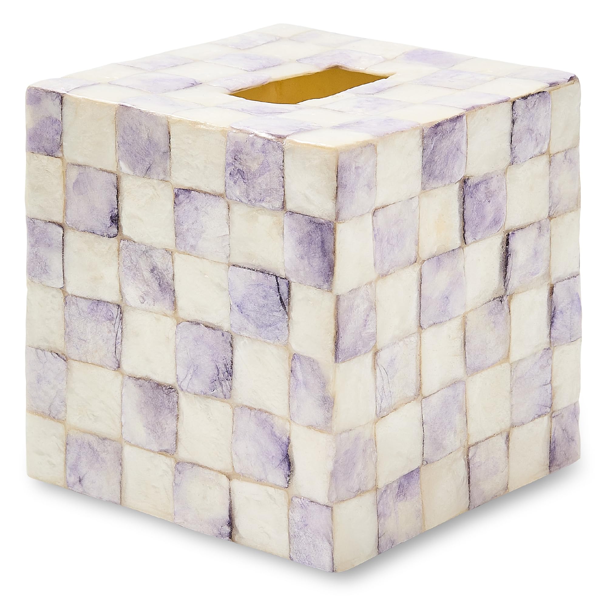 Amazon.com: MACKENZIE-CHILDS Boutique Square Capiz Tissue-Box