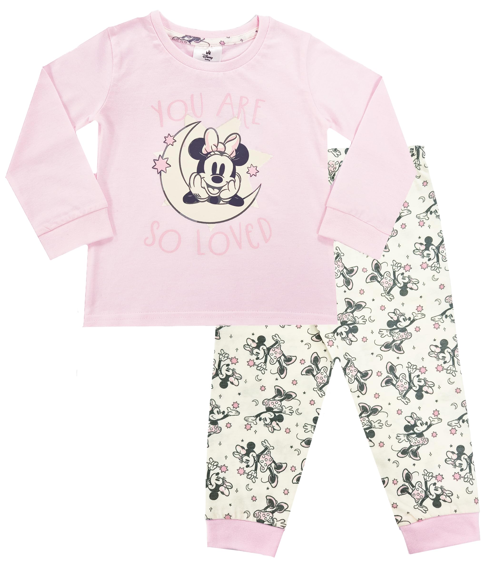 Disney Baby Girls Minnie Mouse Pyjamas Loved Nightwear PJs (Minnie Mouse - Loved, 18-24 Months)
