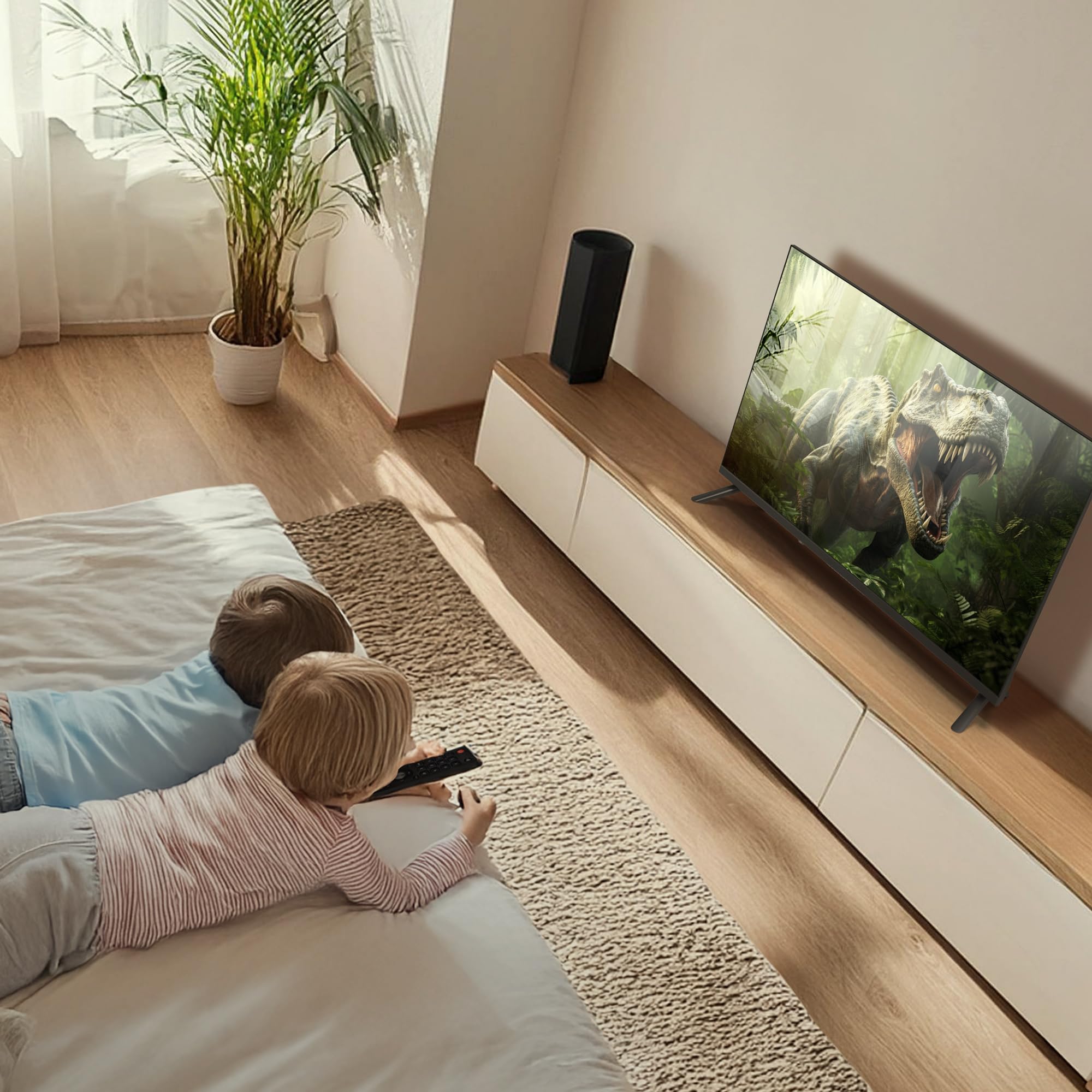 anexa - Smart TV 32 Pulgadas Full HD Google TV con Android 14, TDT 2025. Televisor con 3 años de garantía SMART32C02FG, Compatible con Netflix y Prime Video