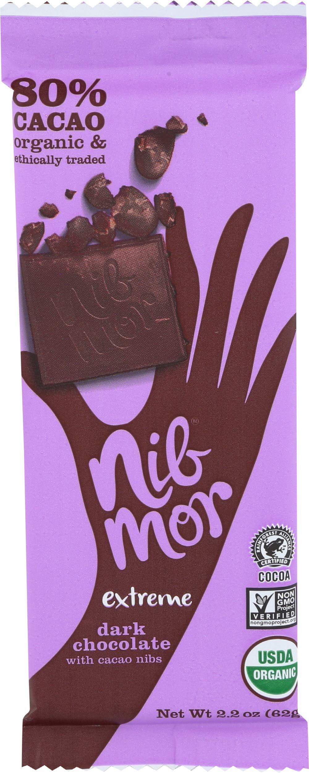 Nibmor Dark Chocolate, Extreme, 12 Count