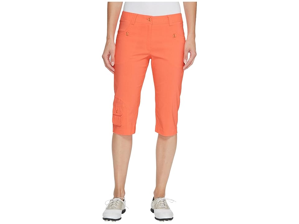 

Jamie Sadock Fly Front 24 Knee Capris (Radiance) Women's Capri, Red