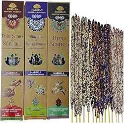 Kit Incenso Natural Parman Massala 3 Aromas - Profundos e Marcantes