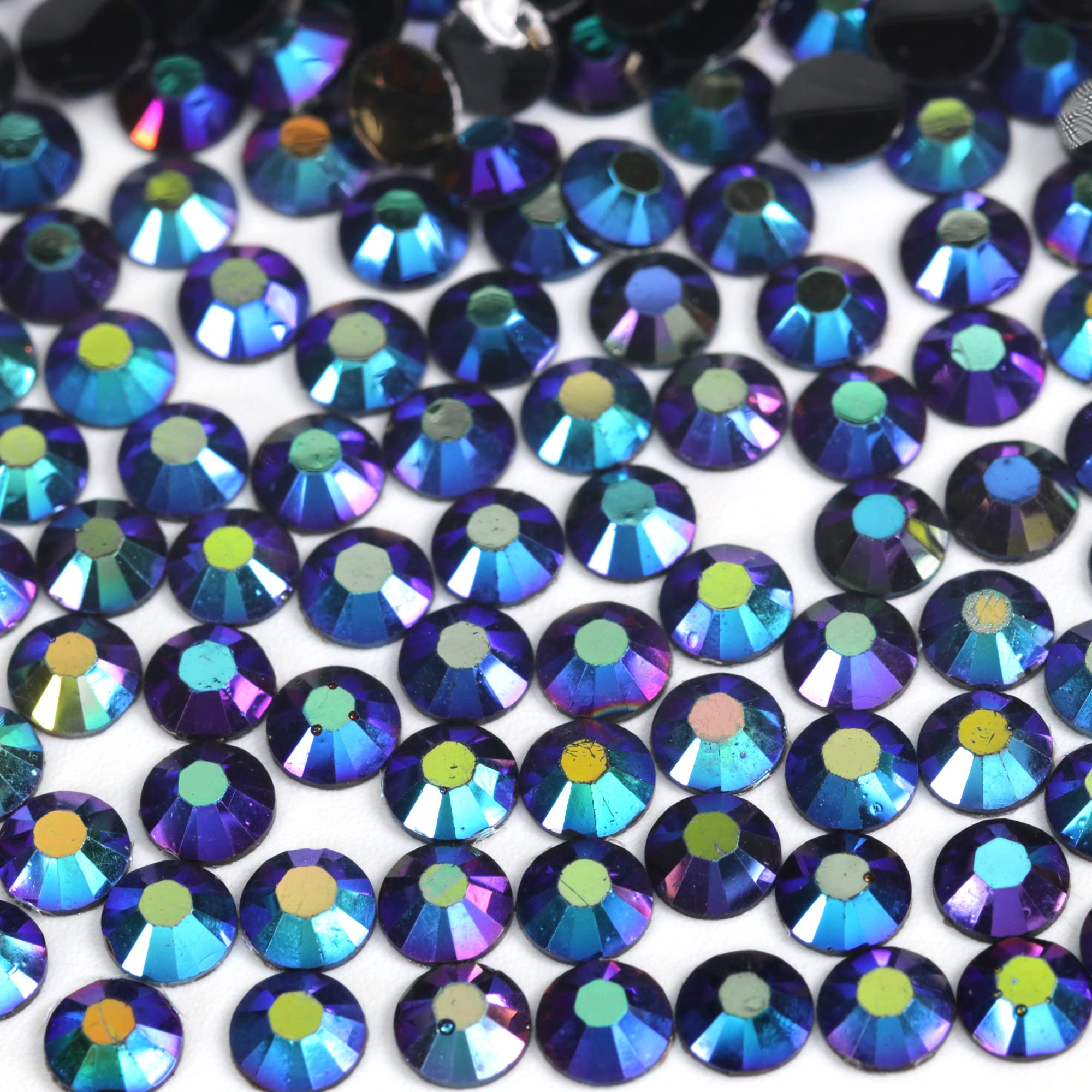 250pcs 6mm Flat Back Non-Stick Rhinestone Crystal Diamantes Nail Art & Craft Scrapbooking Embellishments 90 Available Colours (6mm, AB Clear #A13) — view 67