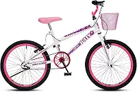 Colli Bike, Bicicleta Jully, Aro 20 Aero 36 Raias, freios V-Brake Dianteiro e Traseiro, Suporte de guidão Down Hill e Cestinha