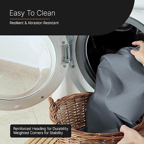 Miniatura 15 de Cortinas divisoras de habitación, cortinas opacas para cortina de techo para dividir una habitación o crear un espacio privado, bloqueo de luz 100%