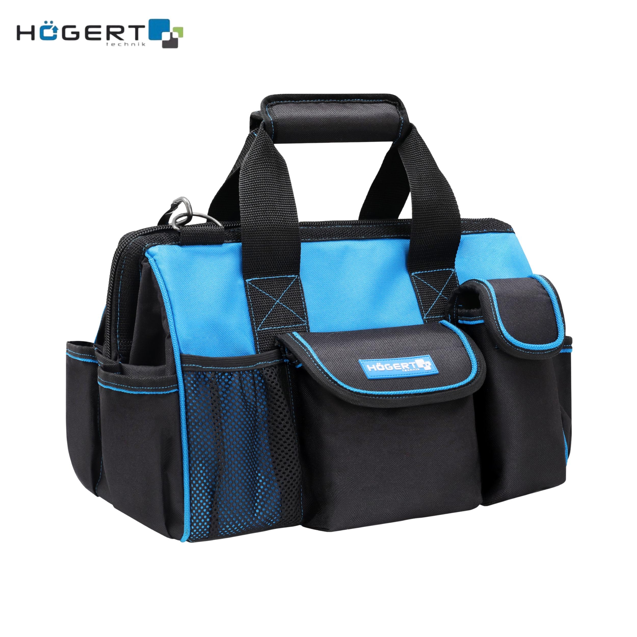 HÖGERT TECHNIK - Juego de herramientas eléctricas a batería 18 V Taladro percutor Martillo perforador SDS+ Amoladora angular 125 mm 2 baterías de 4 Ah Cargador de 4 A Juego de herramientas