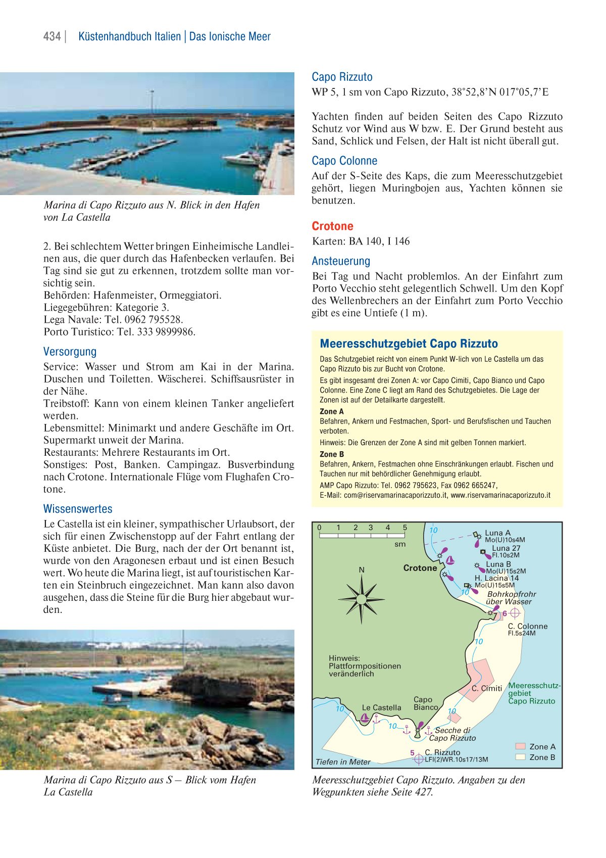 Küstenhandbuch Italien: Ventimiglia - Brindisi, mit Sardinien, Sizilien und Malta