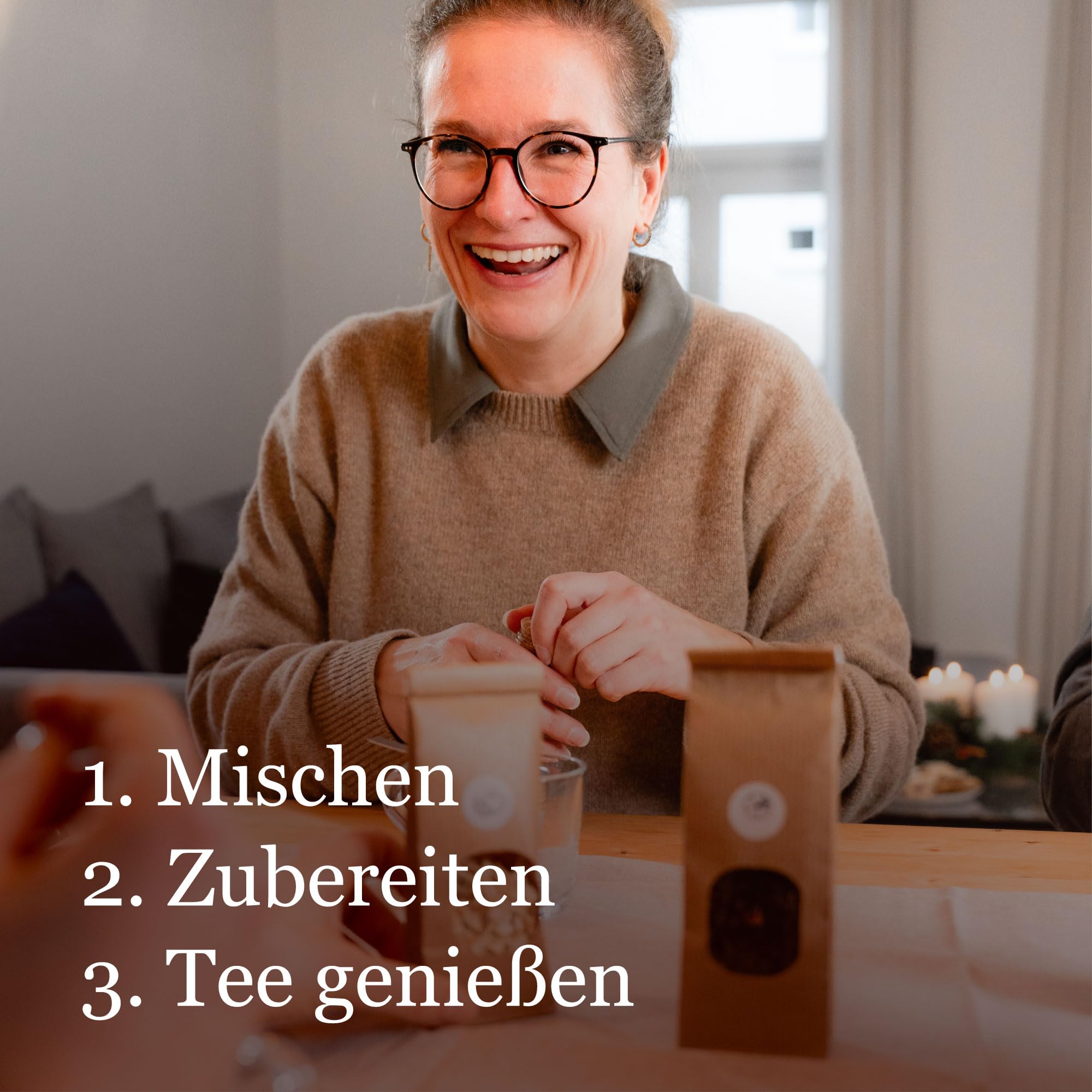 BIO Kräuter Tee Geschenkset mit 8 Tee-Sorten DIY Teemischung Selber Machen