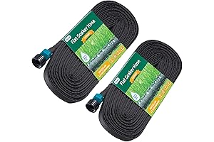 Flat Soaker Hose 50FT 100FT -1/2'' For Garden Plant - Linkable Drip...