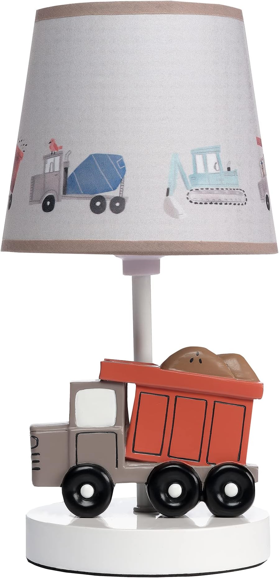 Bedtime Originals Construction Zone Truck Nursery Lamp with Shade & Bulb