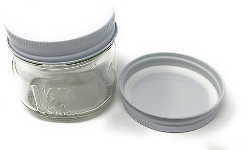 4oz Square Mason tarro de vidrio varios colores tapas de metal 12unidades