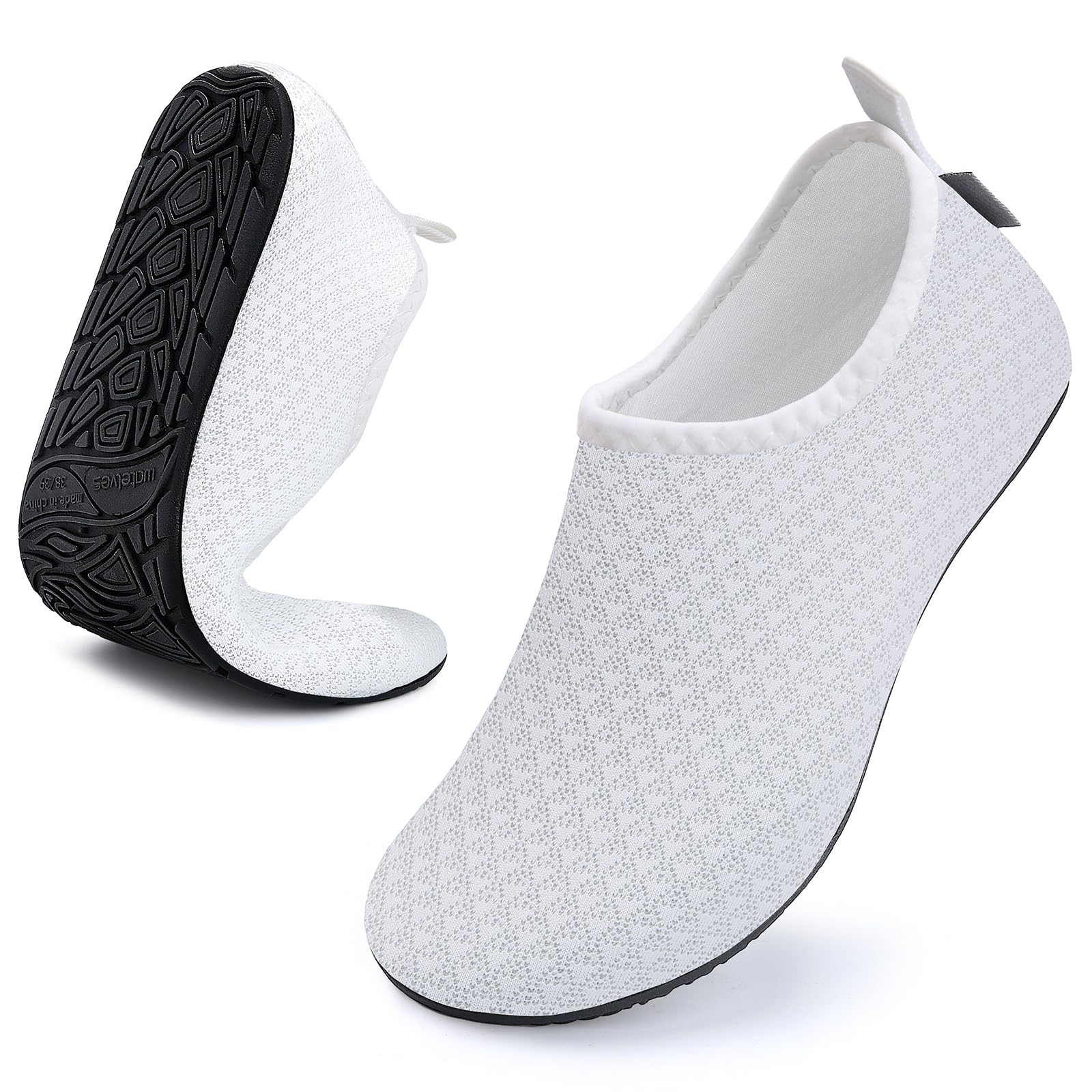 WateLves Womens and Mens Kids Water Shoes Barefoot Quick-Dry Aqua Socks for Beach Swim Surf Yoga Exercise