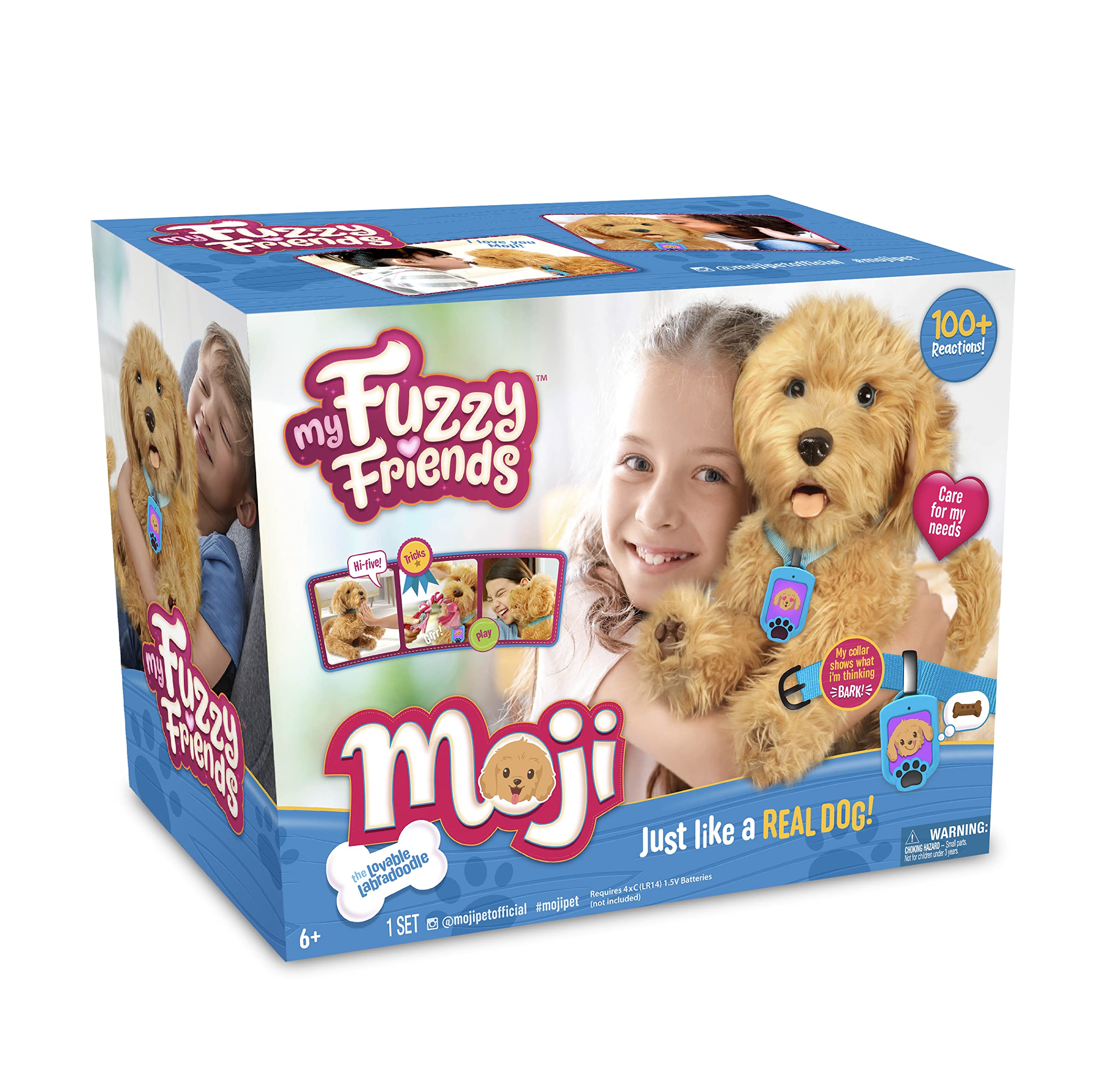 Buy My Fuzzy Friend Moji Interactive Labradoodle Plush Interactive