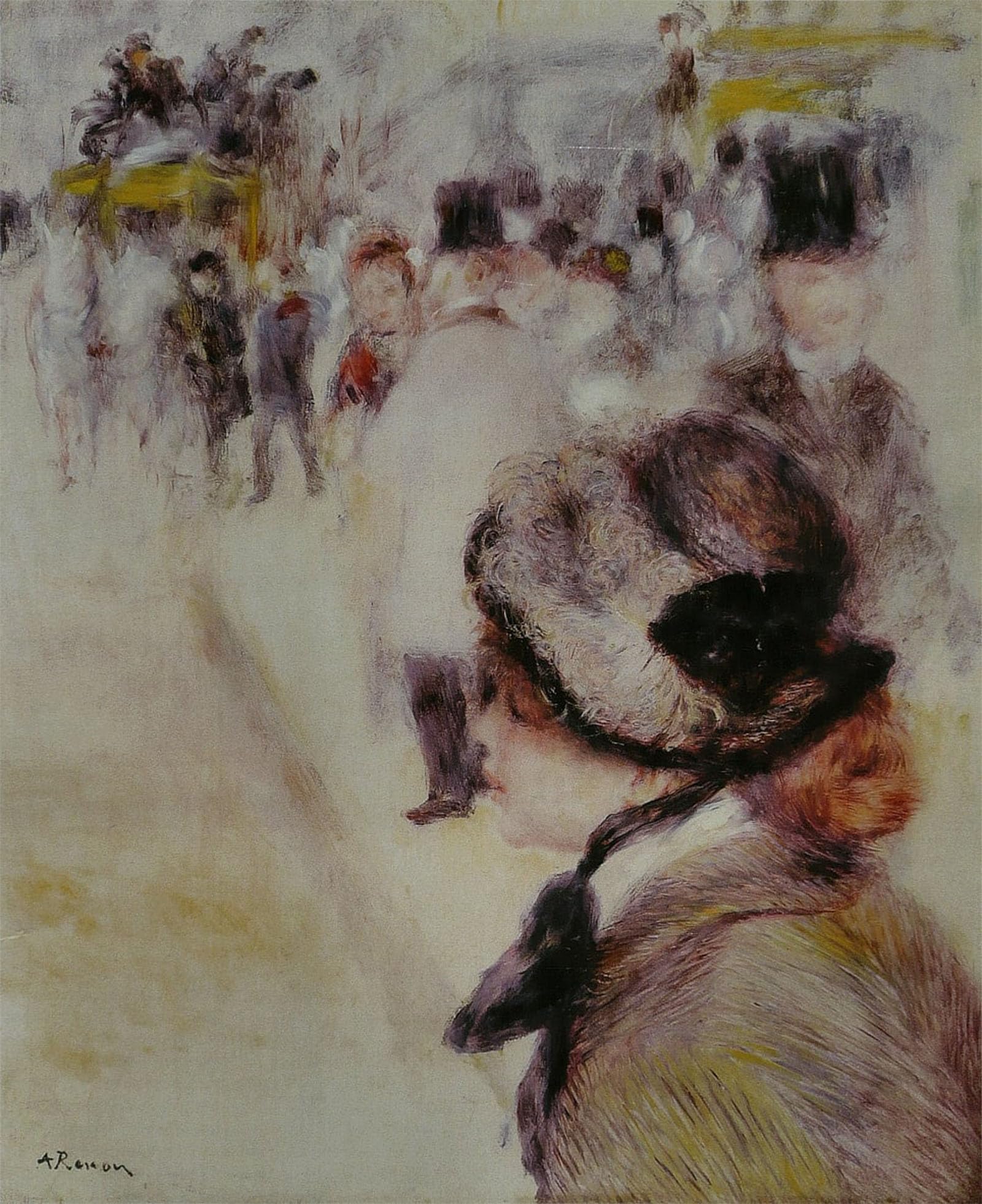 POSTERIIk Vintage Art Print Images Pictures Print Place Clichy by Pierre Auguste Renoir Modern Colour Posters for Office Home Decor 60x90cm