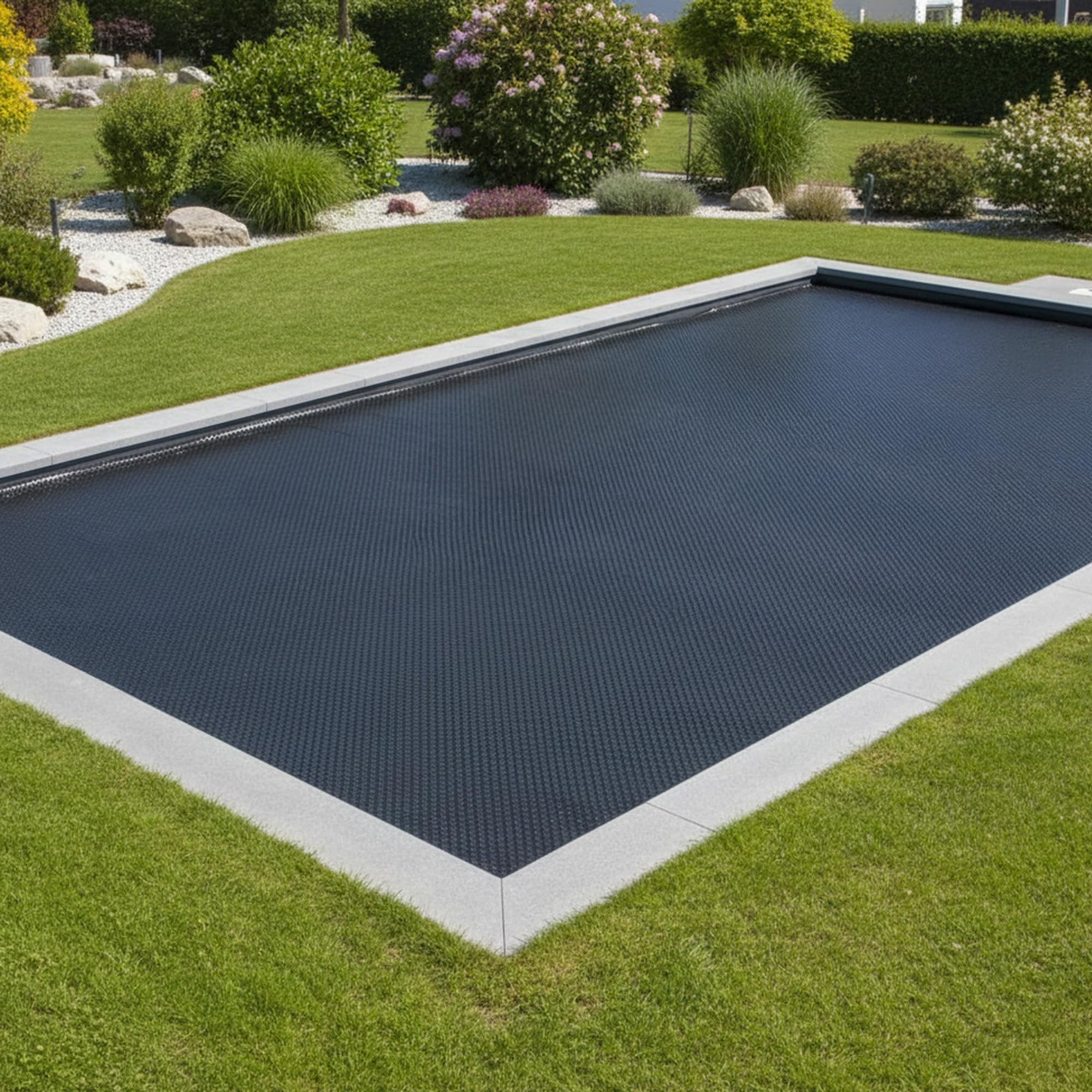 Zelsius Solarfolie, eckig | 8 x 5 m | schwarz | 400µ | Noppenfolie, schwimmend | Poolabdeckung, Solar Folie für Pool, Solarplane, Thermoplane, Wärmefolie, Poolsolarplane