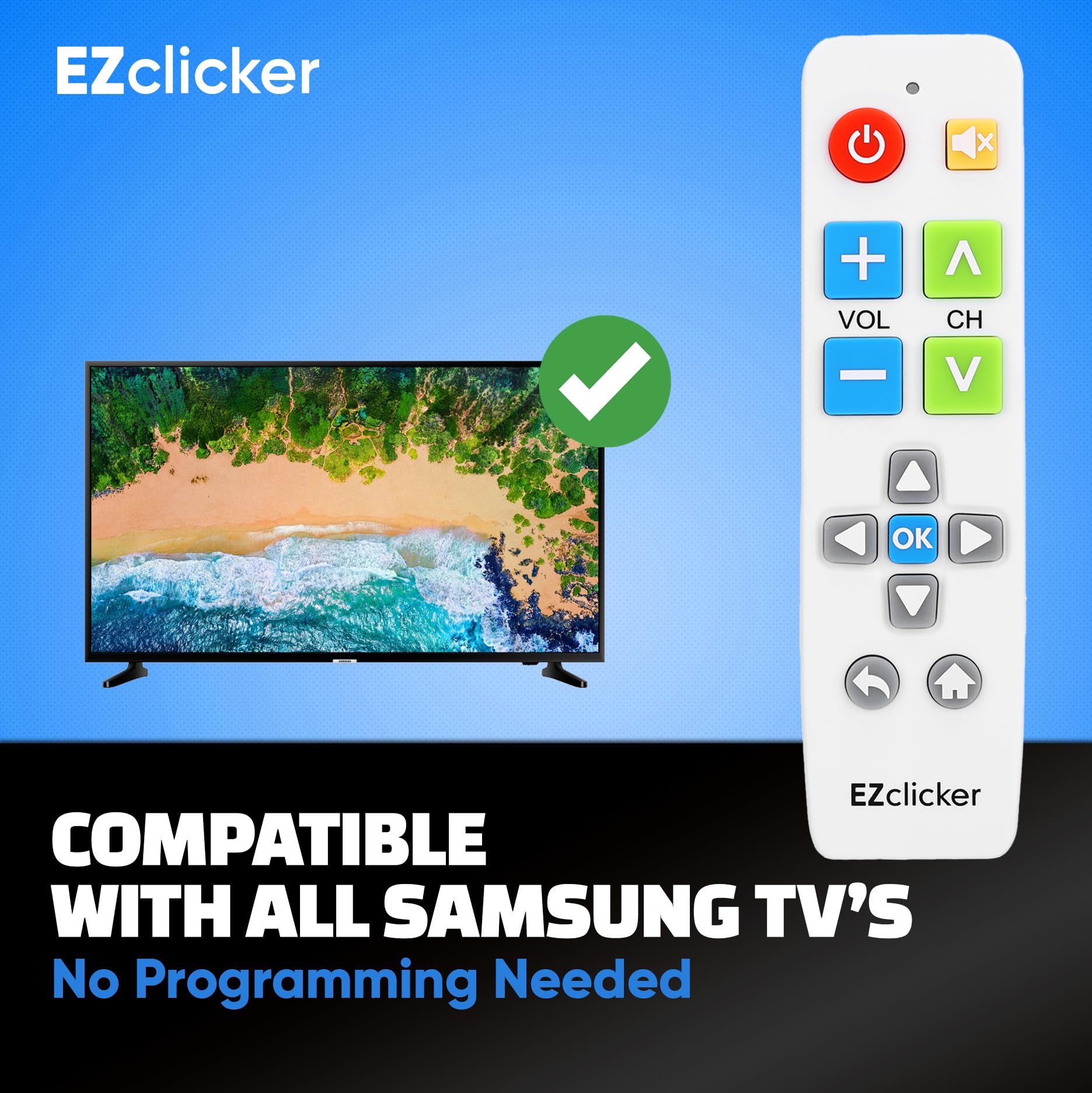 Telecomando TV Universale AA59-00818A - Pulsanti Grandi Per Smart TV Samsung
