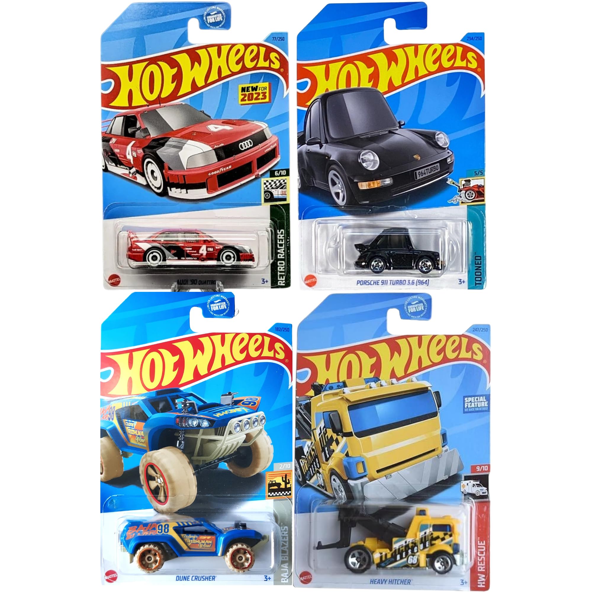 Hot Wheels 1:64 Scale Cars, Racecars, Trucks & Bikes - (4 Pack - Set 4) โ image 1