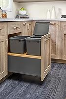 Vista 2 de Rev-A-Shelf Legrabox - Contenedor de basura doble extraíble con cierre suave