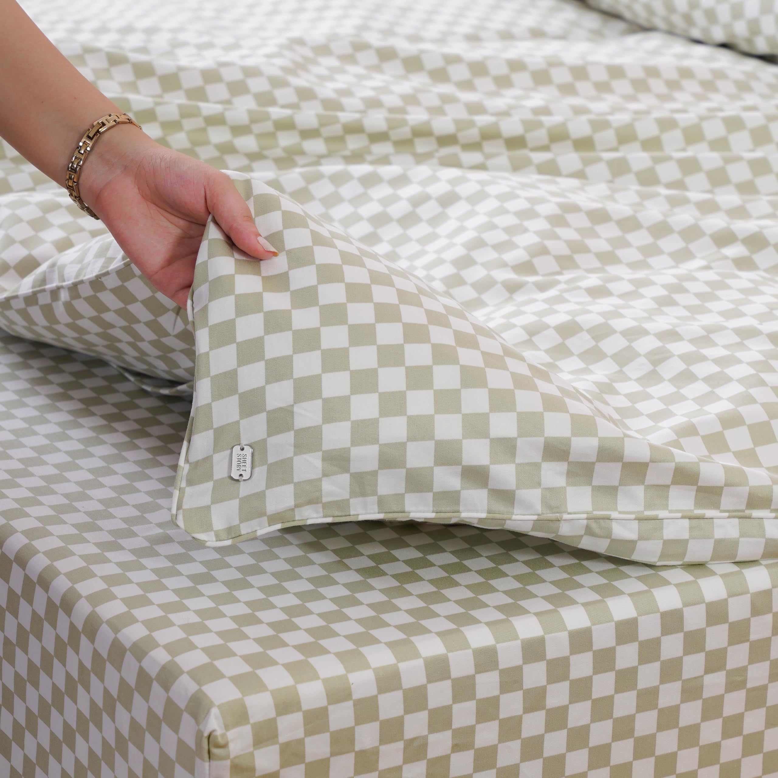 Sheet Story Bamboo Double Duvet Cover Set, 400 Thread Count, Double Duvet Cover Sets with Pillowcases - Image 3