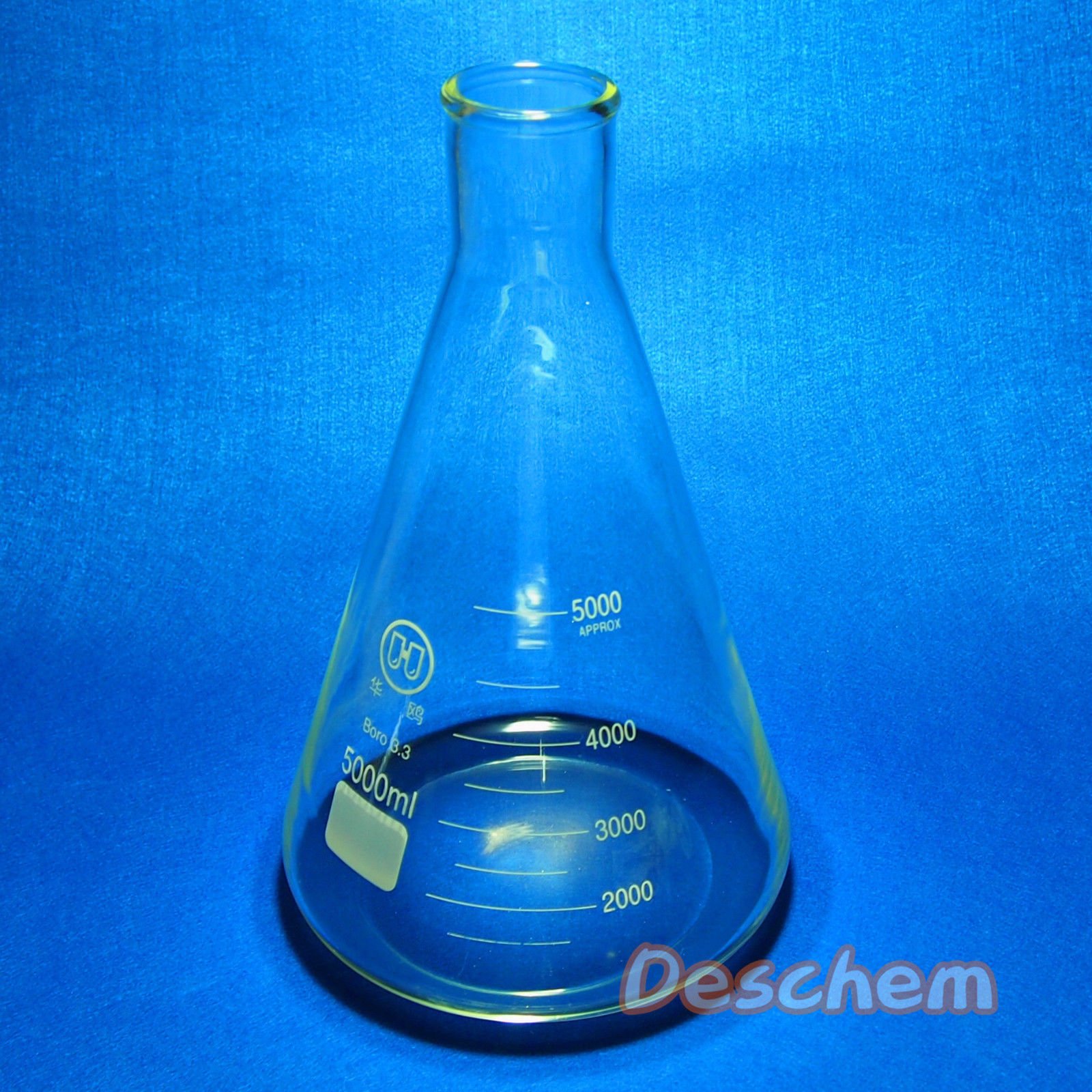 Amazon.co.jp: Deschem 5L ガラス 三角フラスコ 5000mL : 産業・研究