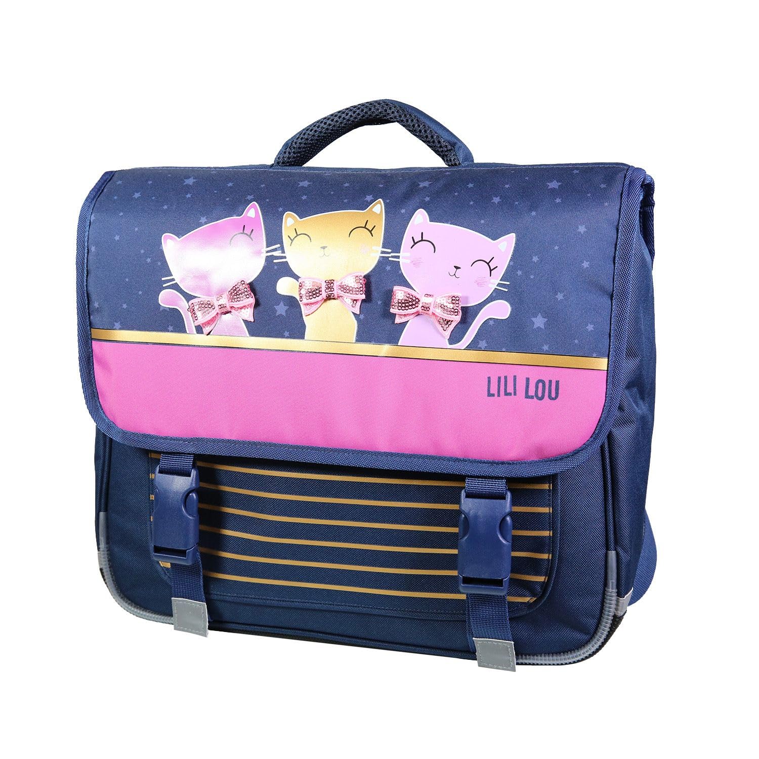 Bagtrotter Satchel 38 cm Lili Lou X Phileas Azul