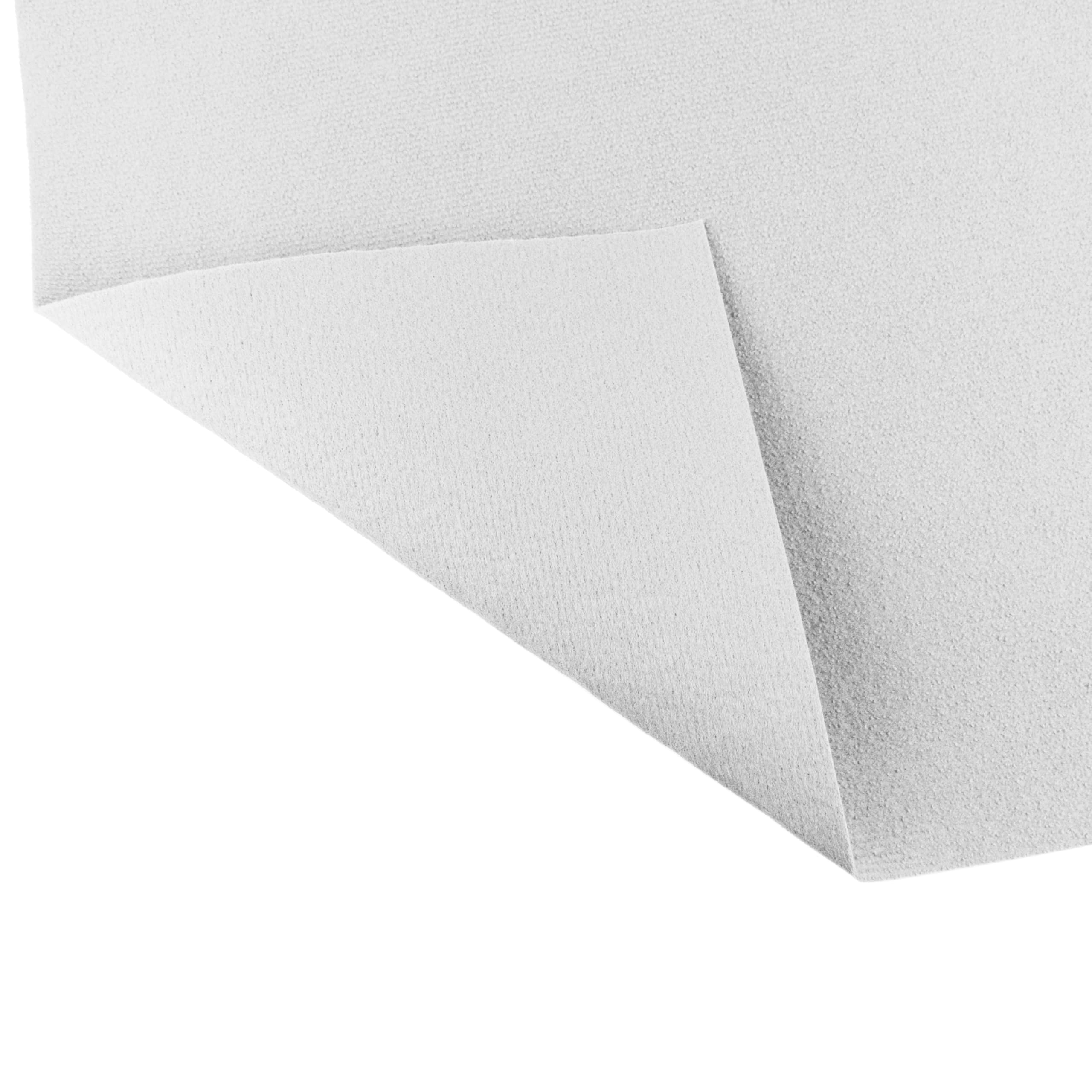 Primaflor Rips Messeteppich Dublin | 100x500 cm | Weiß | Meterware | Gerippte Polypropylen-Meterware für Messe, Event und Hochzeit; Bfl-s1, 3 mm hoch, zuschneidbar