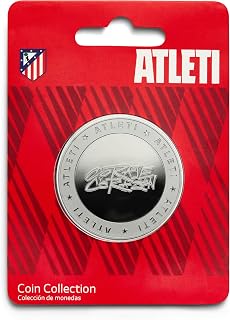 Atlético de Madrid - Moneda edición Especial con Escudo e inscripción Coraje y Corazón - Coleccionable - niquel - Producto Oficial