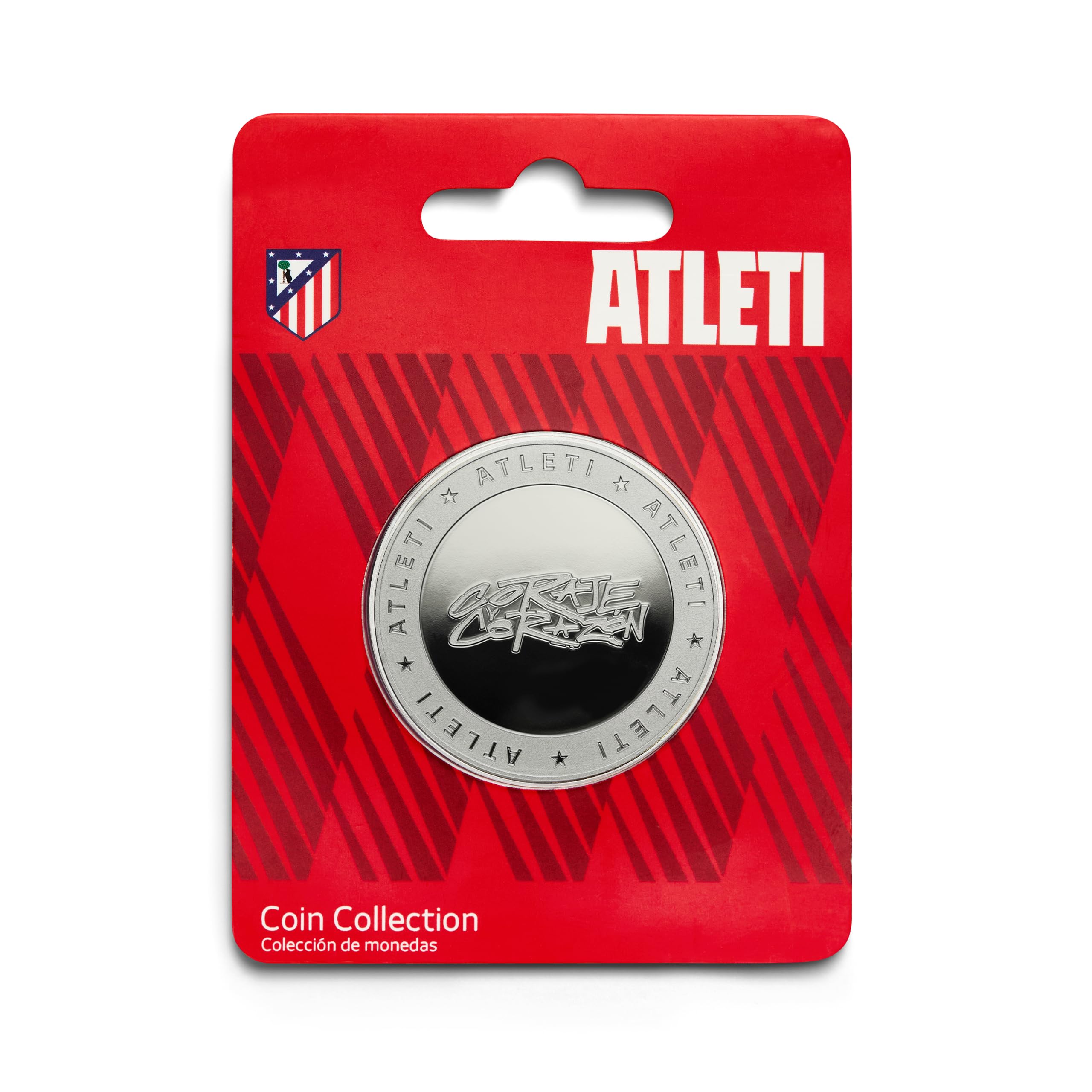 MOCIWORLD Atlético de Madrid, special edition with coat of arms and inscription courage and heart, collector's edition