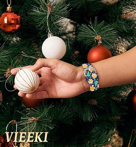 Vista 96 de Correas de reloj navideñas compatibles con Samsung Galaxy Watch de 1.575 pulgadas, 1.732 pulgadas, 0.787 pulgadas, correa de silicona de repuesto